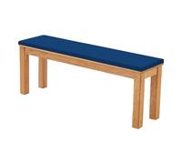 GOUBO Coussin de Banc de Taille Personnalisée 60 x 158 cm Coussin Antidérapant Doux Lavable Coussins pour Balançoire de Jardin Lavable pour Terrasse, Cuisine, Salle à Manger, Bleu