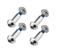 Goucrro Lot de 4 vis d'amortisseur arrière pour VTT - 25 à 86 mm - Vis de verrouillage à six pans creux M8 (argent, 44 mm)