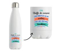 Goude isotherme Cheffe de cuisine métier vocation | Idée cadeau pour Femme