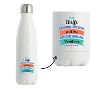 Goude isotherme Cheffe métier vocation | Idée cadeau pour Femme