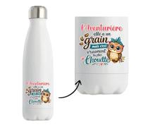 Goude isotherme l'Aventurière Chouette Grain | Idée cadeau pour Femme