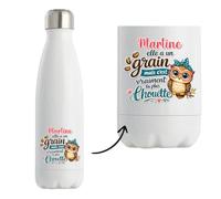 Goude isotherme Martine Chouette Grain | Idée cadeau pour Femme
