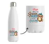 Goude isotherme Olga Chouette Grain | Idée cadeau pour Femme