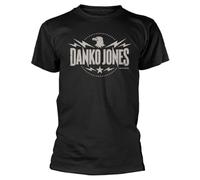GOUDIDAO Danko Jones Eagle Black T-Shirt Black XXL