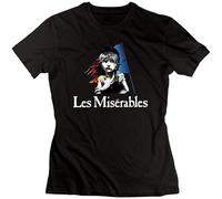 GOUDIDAO Gilbert Lesn Women Les Miserables Broadway Musical Film Novels Casual T Shirt Print Tops Black S