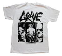GOUDIDAO Grave Tremendous Pain'91 Death Metal Band Entombed Therion New White T-Shirt White 3XL