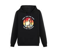 GOUDIDAO Men Long Sleeve Printed Hoodies Mess with The Honk You Get The Bonk Goose Meme Duck Funny VintageMen's Hoody Sweatershirt Black XL