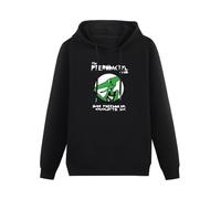 GOUDIDAO Men Long Sleeve Printed Hoodies The Pterodactyl ClubMen's Hoody Sweatershirt Black L