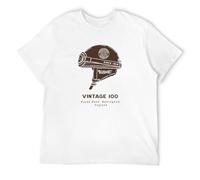 GOUDIDAO Men's Brough Superior Officially Licenced Merchandise Motorcycle Biker T-Shirts White S