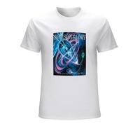 GOUDIDAO Men's Crimson Glory Transcendence American Heavy Metal Graphic Logo T-Shirts White L