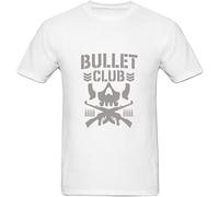 GOUDIDAO Men's Customized Bullet Club O Neck T Shirt T-Shirts White XXL