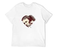 GOUDIDAO Men's Fight Club Brad Pitt T-Shirts White XXL