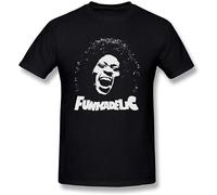GOUDIDAO Men's Funkadelic George Clinton Logo Black T Shirt Black 3XL