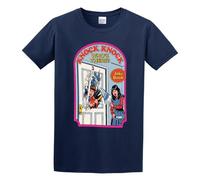 GOUDIDAO Men's Knock Knock, Who's There? Cotton T Shirt Navy S