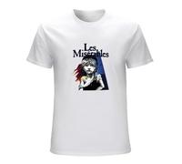 GOUDIDAO Men's Les Miserables Broadway Show Musical White T-Shirts White 3XL