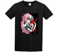 GOUDIDAO Men's Mirai Nikki Cotton Mens T-Shirts Black L