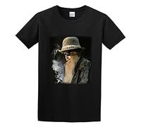 GOUDIDAO Men's Res Billy F Gibbons T Shirt The Big Bad Blues Black M