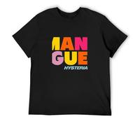 GOUDIDAO Men's The Human League Hysteria Designer T-Shirts Black 3XL