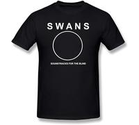 GOUDIDAO Men's The Swans Band Logo Sign T-Shirt Black XL
