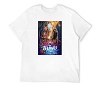 GOUDIDAO Men's The Thing Horror Movie Retro Poster John Carpenter Ucraina T-Shirts White M