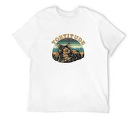GOUDIDAO Men's Tortitude Cat Torties are Feisty Tortoiseshell Kitty Gift Black Top SWEA Short Sleeve T-Shirts White XL