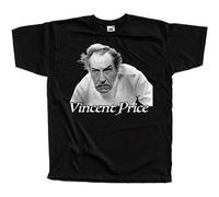 GOUDIDAO Men's Vincent Price V6 Actress T-Shirts Black XL