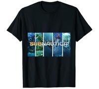 GOUDIDAO Subnautica Shirt Indie T Shirt Short Sleeve Shirt, Black XL