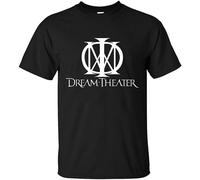 GOUDIDAO Top Band Dream Theater Logo Soft Cotton Short Sleeve Men's T Shirt Black M