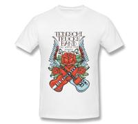 GOUDIDAO wtfcute Tedeschi Trucks Band Tour Logo Cotton O-Neck T Shirt for Mens Black?X-Large? White L