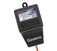 Gouevn Humidimètre pour plantes d'intérieur et d'extérieur, capteur d'humidité du sol, testeur d'eau pour plantes en pot, pas besoin de batterie (noir)