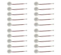 Goufride 20 Pièces 20Mm 1.7Mhz Ultrasons Brumisateur Disques en CéRamique Brumisateur avec Fil et Bague D'ÉTanchéIté Accessoires D'Humidificateur