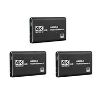 Goufride 3 x Carte d'enregistrement vidéo 4K USB 3.0 1080p 60fps Enregistreur de jeu