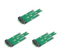 Goufride 3X Carte Adaptateur D'Interface B ClÉ Msata Mini PCI-E 3.0 Ssd à Ngff M.2