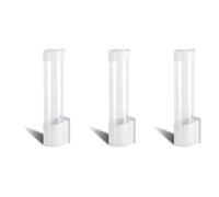 Goufride 3X Distributeur de Gobelets, Porte-Gobelets s'adapte Aux Gobelets à Fond Plat Ou Conique de 3 Oz à 7 Oz.