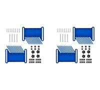 Goufride 4 Pièces Séries Outils de Travail Du Bois Réglables Planche à Plumes pour Scies à Table, Tables de Toupie et Scie à avec Rainures En T, Fentes à Onglets-Bleu