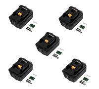 Goufride 5X Boîtier en Plastique Emboîtant Une Carte de Protection de Détection de Protection à Cellule PCB Convient pour Batterie 18 V BL1840 BL1850 BL1830