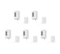 Goufride 5X Verrouillage de la FenêTre de Mot de Passe AméLioré Verrou Sécurité Protection pour Verrouillage Du RéFrigéRateur pour Enfants Serrures de Limitation Porte D'Armoire-Blanc