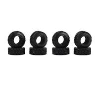 Goufride 8 Pièces Séries 75 MM 1.55 Pouces Pneus de Roue en Caoutchouc Pneu pour Voiture sur Télécommandes Axial Jr 90069 D90 CC01 LC70 MST JIMNY