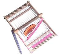 Goufride de Développement Métier à Tricoter Kit de Tissage Bricolage pour Enfants Métier à Tisser en Bois