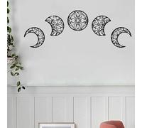 Goufride Décoration Murale en Bois en Forme de Lune, Lot de 5 Pièces, pour de