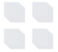 Goufride Feuilles de Pochoir Vierges 40 PièCes 7, MatéRiel de Pochoir ModèLe Mylar 12 X 12 Pouces pour Machines pour et Silhouette