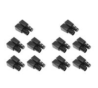 Goufride Lot de 10 paires de connecteurs RJ45 Ethernet vers XLR 3 broches femelle et mâle