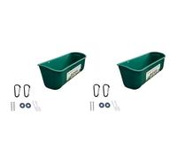 Goufride Lot de 2 Mangeoires pour Canards, Mangeoire Suspendue, Mangeoire pour Oies et Dindes avec Clips, Installation Facile