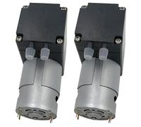 Goufride Lot de 2 mini pompes à vide 80 kPa DC 12 V Petite pompe d'aspiration à membrane Pompe à vide 12 L/min