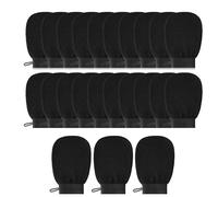 Goufride Lot de 20 gants exfoliants en fibre de viscose 150D pour le bain, faciles à utiliser, 14 x 21 cm