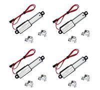 Goufride Lot de 4 mini actionneurs linéaires électriques de 3,1 cm, course de 64 N/6,5 kg, vitesse de 1,5 cm/S, mini actionneur de mouvement étanche 12 V CC