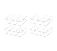 Goufride Lot de 4 Porte-Sucettes Acryliques 20 Trous Présentoir à Gâteau pour Mariages Douches de Fête d'anniversaire Bonbons Décoratifs