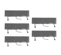Goufride Lot de 5 panneaux matriciels LED, WS2812B RVB, 832 pixels, matrice de points numérique flexible, écran LED adressable individuellement