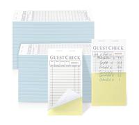 Goufride Lot de 50 chèques d'invités pour cahiers de service, 2 pièces, sans carbone, pour bar, café, restaurant, 2500 pièces au total D