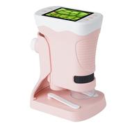 Goufride Microscope pour Enfants Microscope Numérique pour Enfants Outil D'Exploration Scientifique pour Enfants de 5 à 7 Ans Kit Scientifique Rose